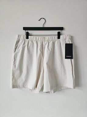 NWT LULULEMON LTIV Light Ivory White ABC WovenAir Pull-On Short 7" Men's XXL